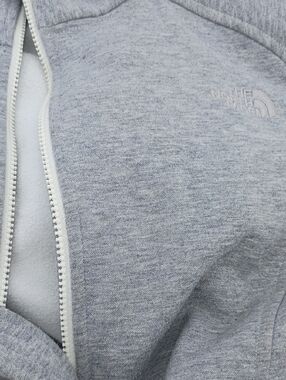The North Face Heather Gray Full Zip Fleece Jacket